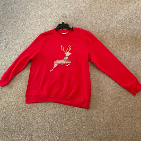 size xl, bust up to 48 inches, reindeer sweatshirt, new condition, last 🦌 one - Picture 4 of 8